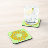C coaster Set - concentrische zigzagcirkels Bier Onderzetter (Rechterzijde)