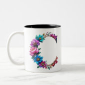C Coffee Mok – Floral Design voor Gifting (Links)