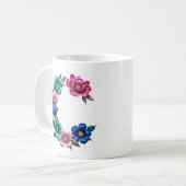 C Coffee Mok – Floral Design voor Gifting (Voorkant links)
