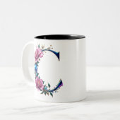 C Coffee Mok – Floral Design voor Gifting (Voorkant links)