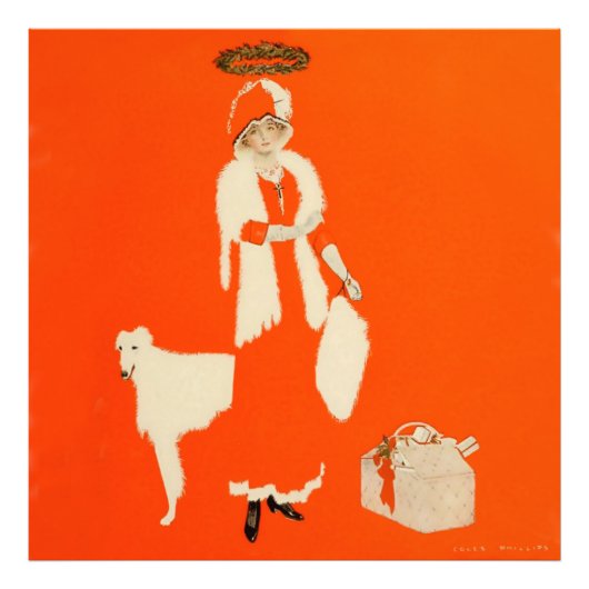 C Coles Phillips "Cadeau Day Saint" Fadeaway Girl Foto Afdruk (Voorkant)