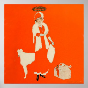 C Coles Phillips "Cadeau Day Saint" Fadeaway Girl Poster