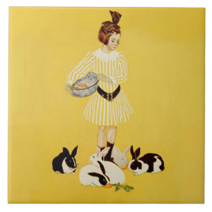 C Coles Phillips “Een vriend van de familie" Tegeltje