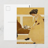 C Coles Phillips "Fadeaway Girl" "Discarding" Briefkaart (Voorkant / Achterkant)