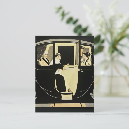 C Coles Phillips “Flanders Colonial Electric” Auto Briefkaart (Staand voorkant)