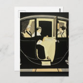 C Coles Phillips "Flanders Colonial Electric" Auto Briefkaart (Voorkant / Achterkant)