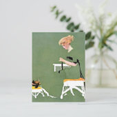 C Coles Phillips “Huisbanden” Fadeaway Girl Briefkaart (Staand voorkant)