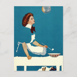 C Coles Phillips “Illusie” Magazine Cover Briefkaart