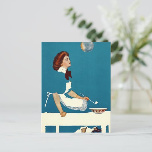 C Coles Phillips “Illusion” Tijdschrift Omslag Briefkaart (Staand voorkant)