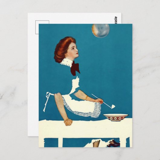 C Coles Phillips “Illusion” Tijdschrift Omslag Briefkaart (Voorkant / Achterkant)