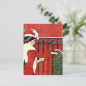 C Coles Phillips “Kerstkaartpost” Briefkaart (Staand voorkant)