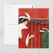 C Coles Phillips “Kerstkaartpost” Briefkaart (Voorkant / Achterkant)