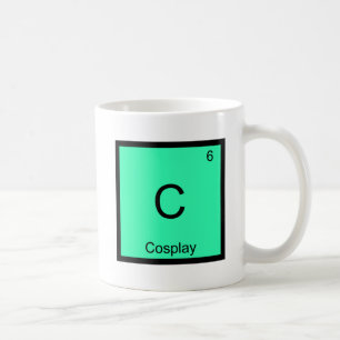 C - Cosplay Chemie Element Symbool Kostuum T-shirt Koffiemok