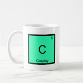C - Cosplay Chemistry Element Symbol Costume T-shi Koffiemok (Links)