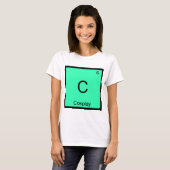 C - Cosplay Chemistry Element Symbol Costume T-shi T-shirt (Voorkant volledig)