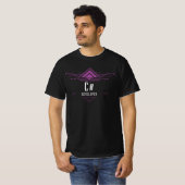 C# Developer Code Artisan Mannen T-Shirt (Voorkant volledig)