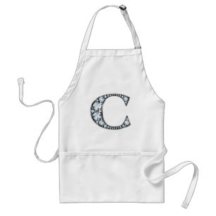 C Diamond Bling Apron Standaard Schort