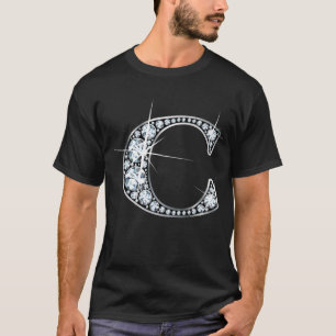 "C" Diamond Bling T-Shirt