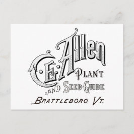 C.E. Allen Plant & zaadgids 1894 Briefkaart