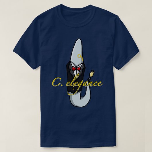 C elegance elegans science grappig t-shirt (Design voorkant)