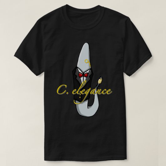 C elegance elegans science grappig t-shirt (Design voorkant)