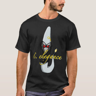 C elegance elegans science grappig t-shirt