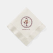 C- en M-monogram cocktailservetten Servetten (Hoek)