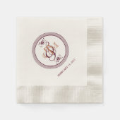 C- en M-monogram cocktailservetten Servetten (Voorkant)