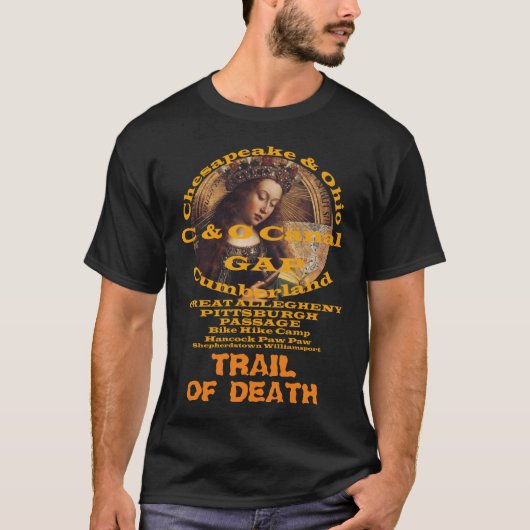 C en O Canal Towpath Great Allegheny Passage T-shirt (Voorkant)