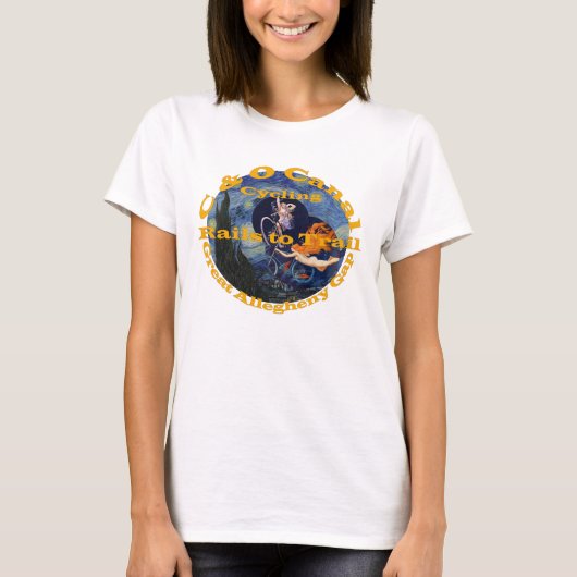C en O Kanal Great Allegheny Gap Cycle T-shirt (Voorkant)