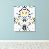 C-EP (Photonic abstractions remix) Canvas Afdruk (Insitu (Houten vloer))