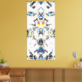 C-EP (Photonic abstractions remix) Canvas Afdruk (Insitu (Woonkamer))