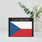 Č eská republika vlajka briefkaart (Staand voorkant)