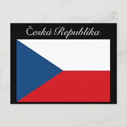 Č eská republika vlajka briefkaart (Voorkant)
