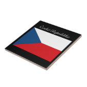 Č eská republika vlajka tegeltje (Zijkant)