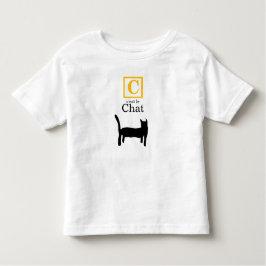C est le chat (de kat, het Frans) Kinder Shirts