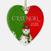 c ' est noel snewman keramisch ornament (Rechts)