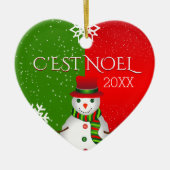 c ' est noel snewman keramisch ornament (Voorkant)
