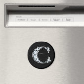 "C" Faux-"Diamond Bling" Magnet (Insitu (Vaatwasser))