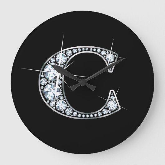 C Faux- het Monogram van de "Diamant" Grote Klok (Voorkant)