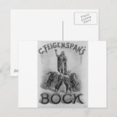 C. Feigenspan's Bock Beer 1887 Briefkaart (Voorkant / Achterkant)