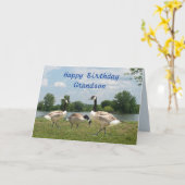 C. Geese-customize om het even welke gelegenheid Kaart (Gele Bloem)