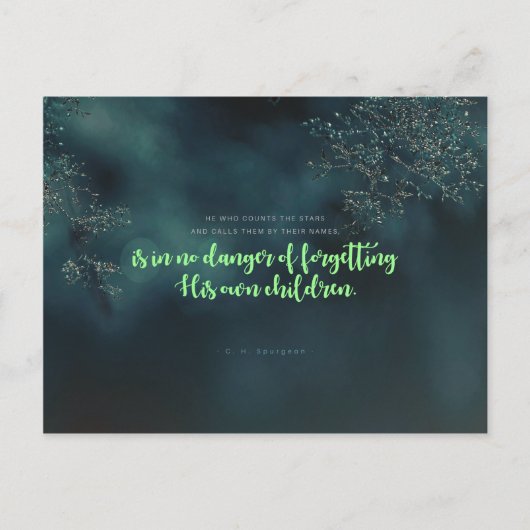 C. H. Spurgeon - Hij die de sterren telt Briefkaart (Voorkant)