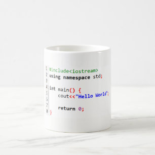 C++ Hallo World Coffee-Mok Koffiemok