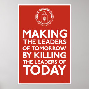 C.I.A. Leiders afdrukken Poster