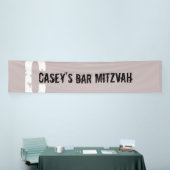 C Initiaal Bar Mitzvah welkomstbanner Spandoek (Beurs)
