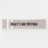 C Initiaal Bar Mitzvah welkomstbanner Spandoek (Horizontaal)