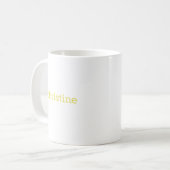 C Initiaal Floral Monogram Koffiemok (Voorkant links)