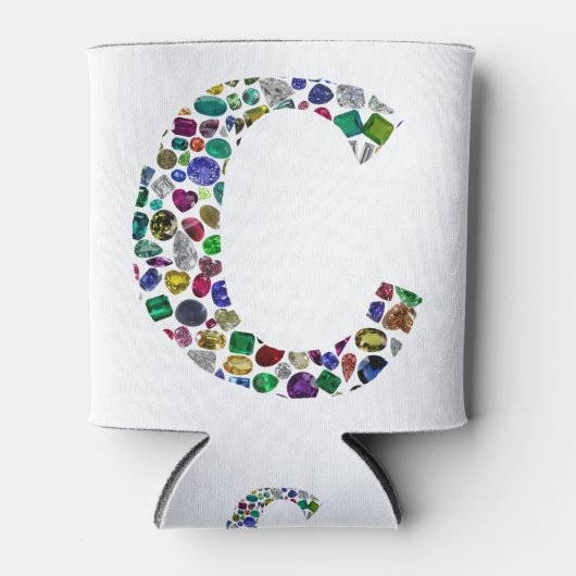 C Initiaal Gem-ontwerp Blikjeskoeler (Voorkant)