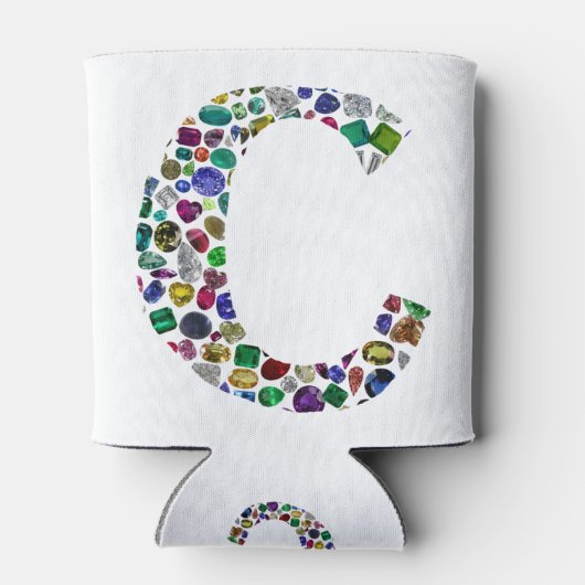 C Initiaal Gem-ontwerp Blikjeskoeler (Achterkant)